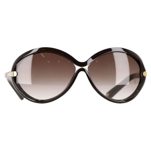 Louis Vuitton Daphne Oval Sunglasses in Brown Acetate - Picture 1 of 8